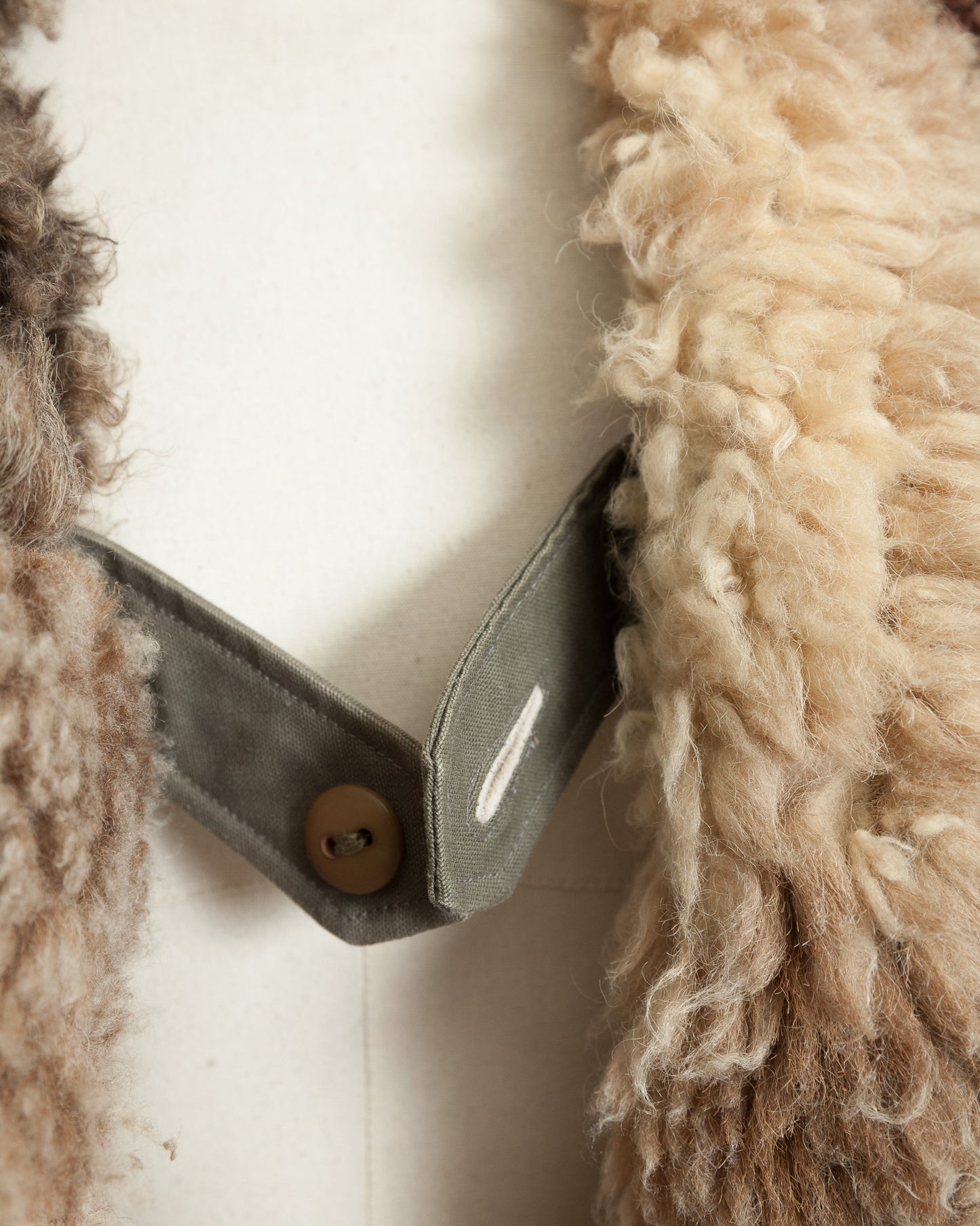 Vintage Swedish Army M1909 Shearling-Lined Field Coat – Size 46 (XL