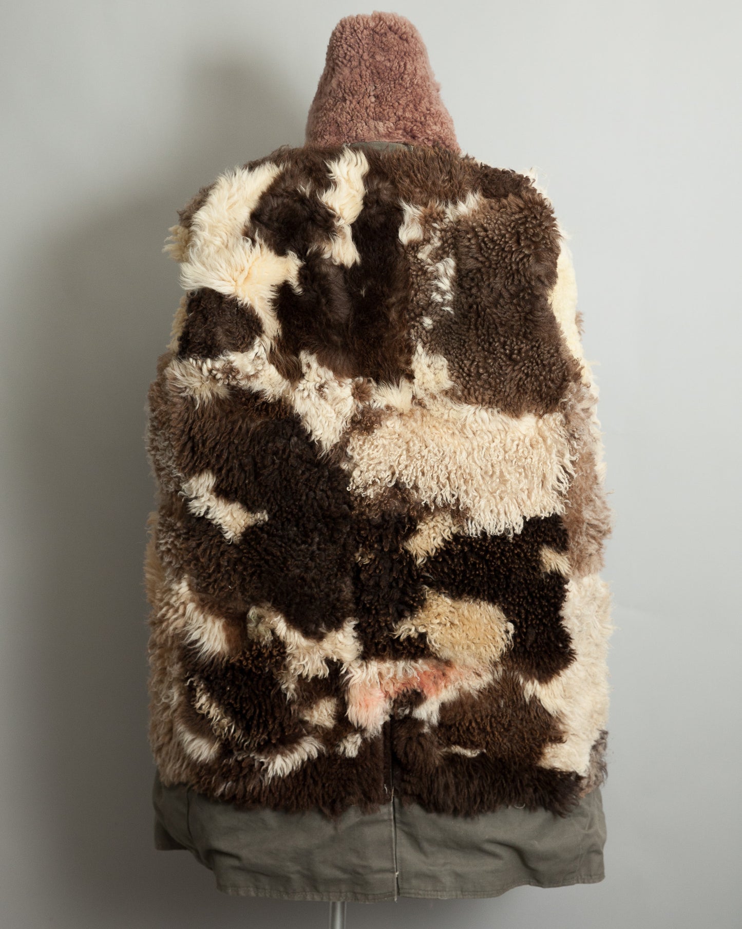 Vintage Swedish Army M1909 Shearling-Lined Field Coat – Size 46 (XL