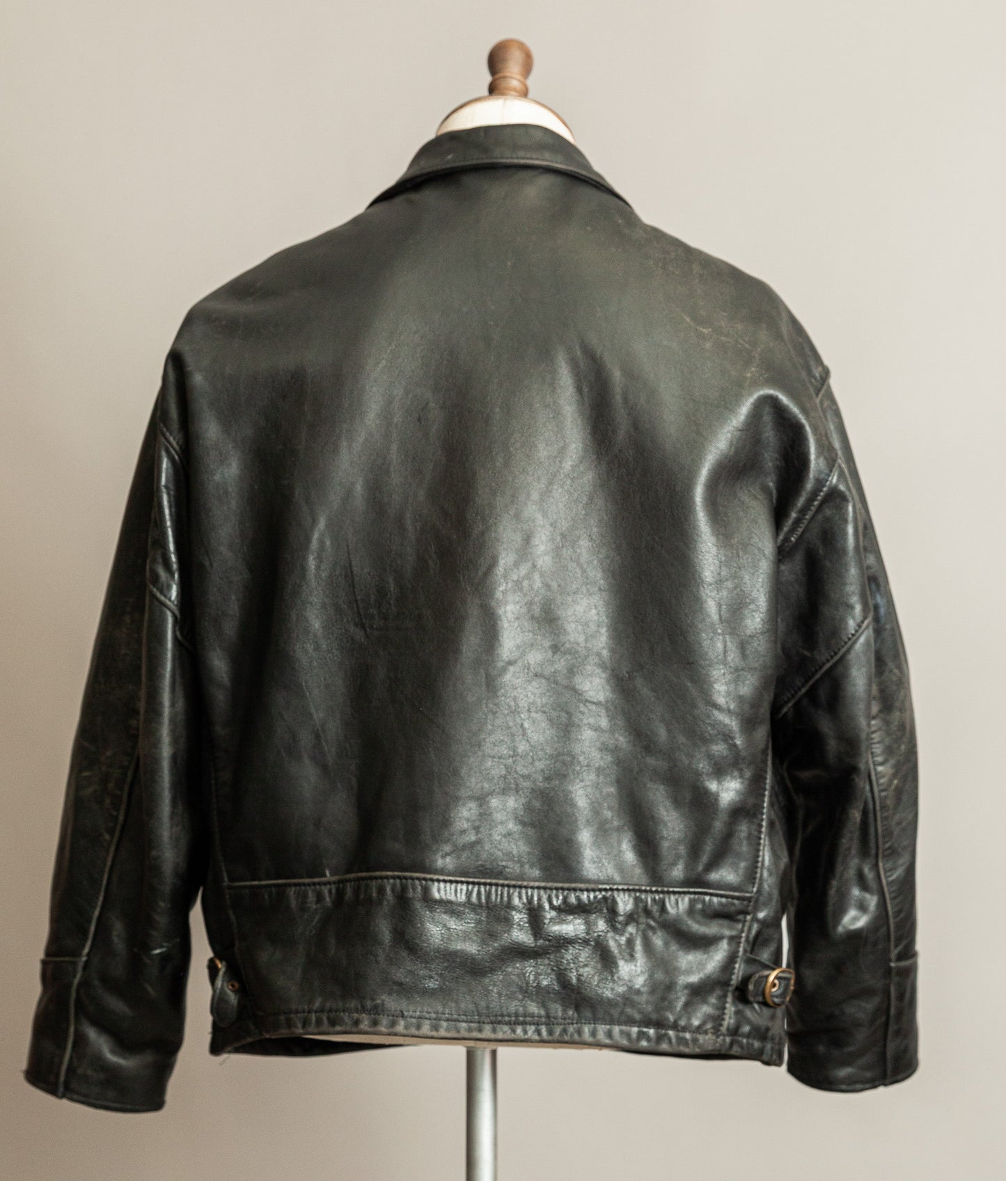 Vintage 1990s Schott NYC 693 Highwayman Leather Jacket USA Made – Size 52 (2XL)
