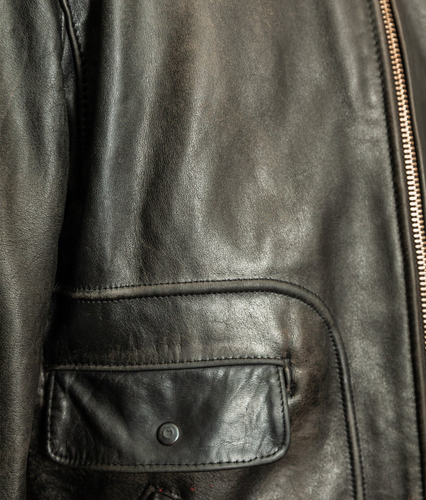 Vintage 1990s Schott NYC 693 Highwayman Leather Jacket USA Made – Size 52 (2XL)