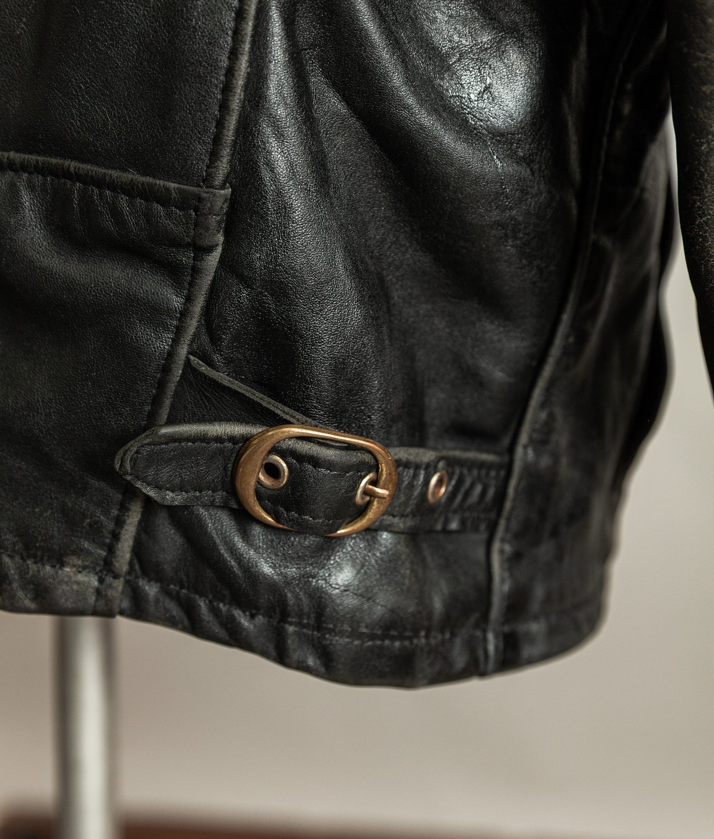 Vintage 1990s Schott NYC 693 Highwayman Leather Jacket USA Made – Size 52 (2XL)