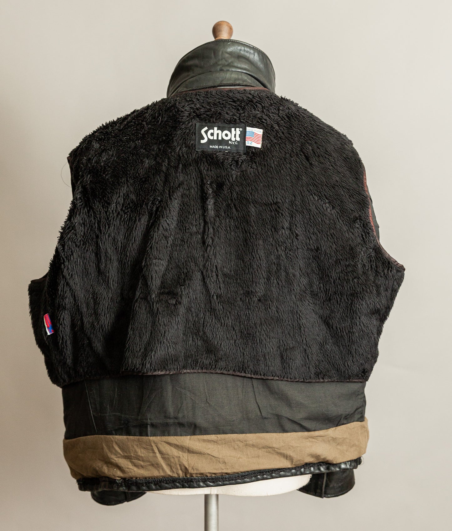 Vintage 1990s Schott NYC 693 Highwayman Leather Jacket USA Made – Size 52 (2XL)