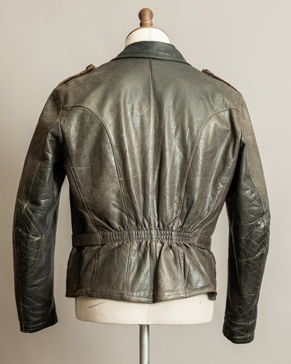 Vintage Late 1940s–1950s Haelson Motorcycle Leather Jacket– Small (38–40)