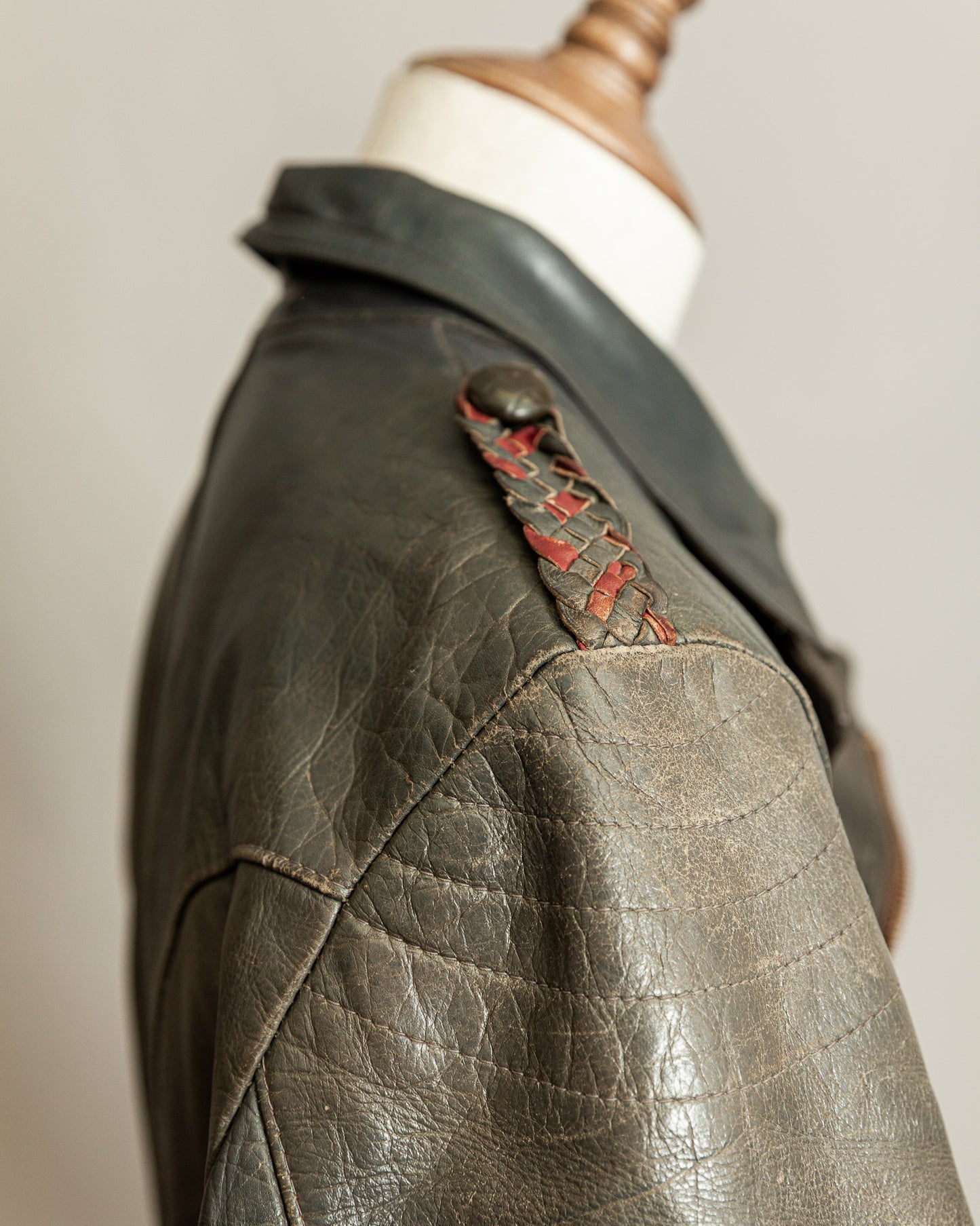 Vintage Late 1940s–1950s Haelson Motorcycle Leather Jacket– Small (38–40)