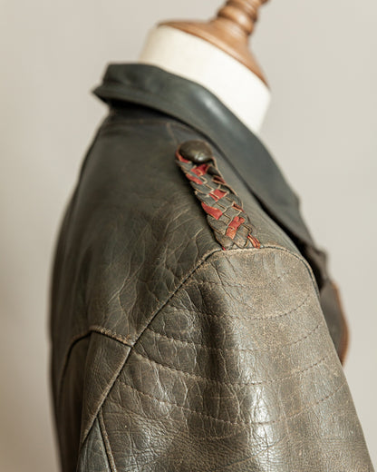 Vintage Late 1940s–1950s Haelson Motorcycle Leather Jacket– Small (38–40)