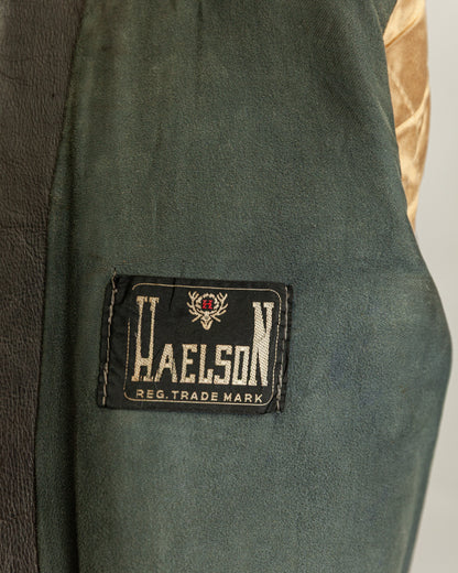Vintage Late 1940s–1950s Haelson Motorcycle Leather Jacket– Small (38–40)