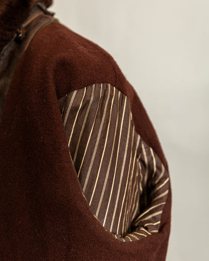 Vintage 1940s French “Le Cuir du Centaure” Leather Motorcycle Jacket – Large (44)