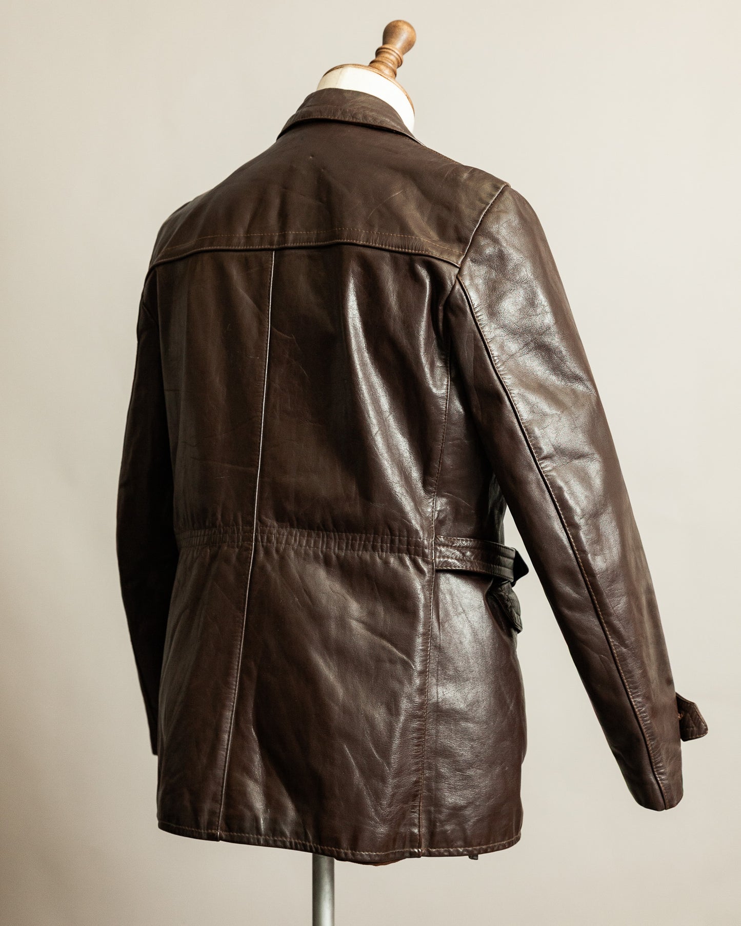 Vintage 1940s German Horsehide Motorcycle Dispatch Rider Jacket - M/L (42)