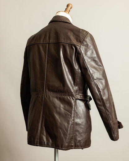 Vintage 1940s German Horsehide Motorcycle Dispatch Rider Jacket - M/L (42)