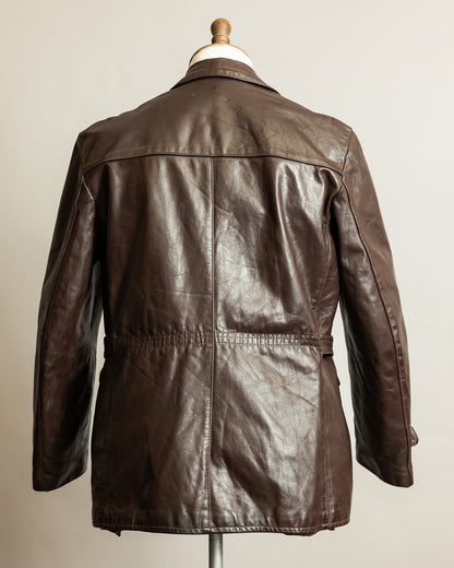 Vintage 1940s German Horsehide Motorcycle Dispatch Rider Jacket - M/L (42)