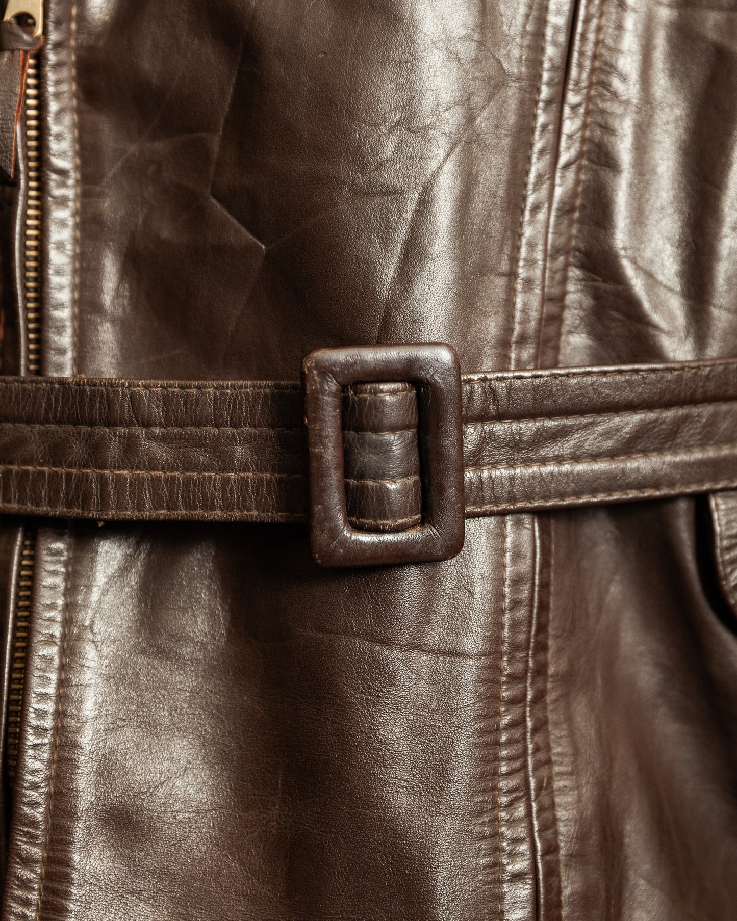 Vintage 1940s German Horsehide Motorcycle Dispatch Rider Jacket - M/L (42)