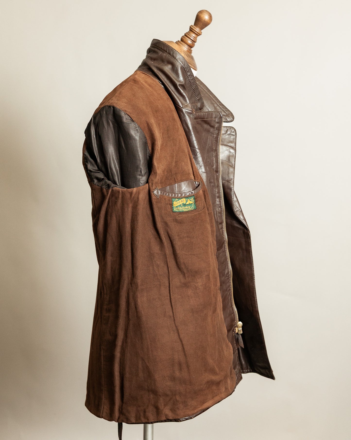 Vintage 1940s German Horsehide Motorcycle Dispatch Rider Jacket - M/L (42)