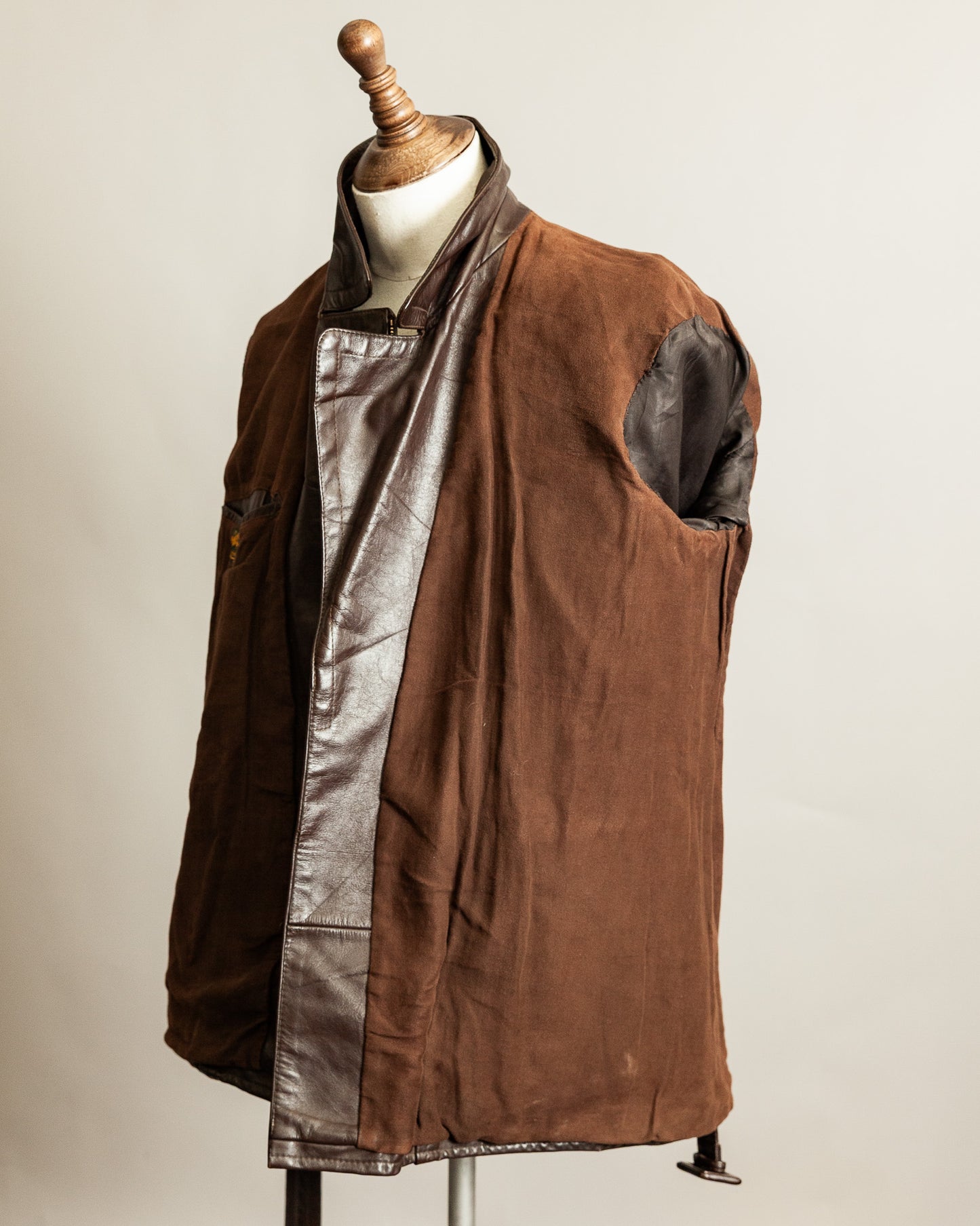 Vintage 1940s German Horsehide Motorcycle Dispatch Rider Jacket - M/L (42)