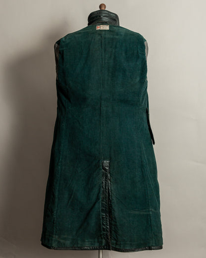 Vintage 1940s German Officer’s Horsehide Leather Trench Coat Large (44)