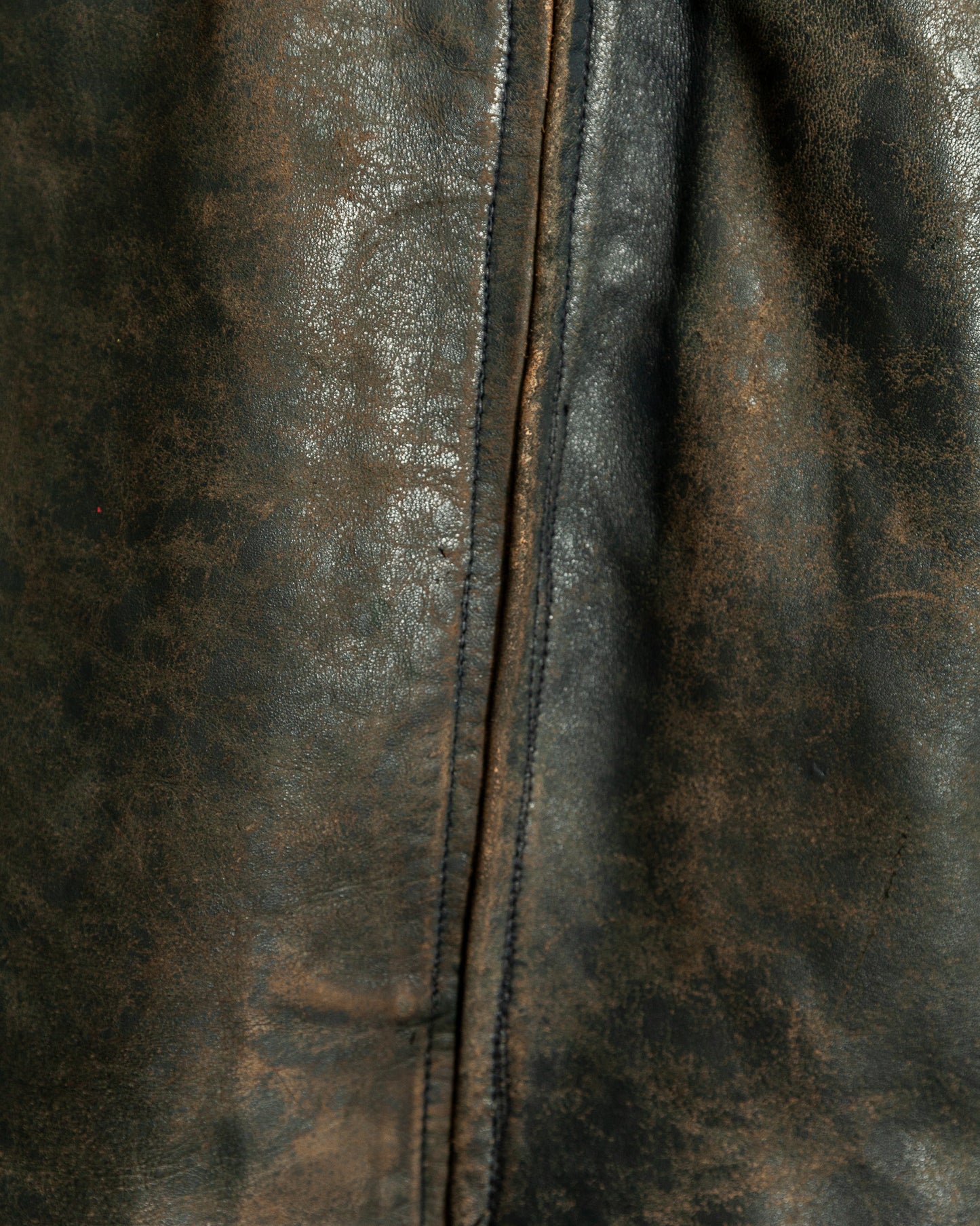 Vintage 1940s French Leather Work Jacket Large (44)