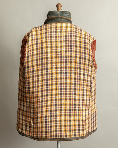 Vintage 1940s French Leather Work Jacket Large (44)