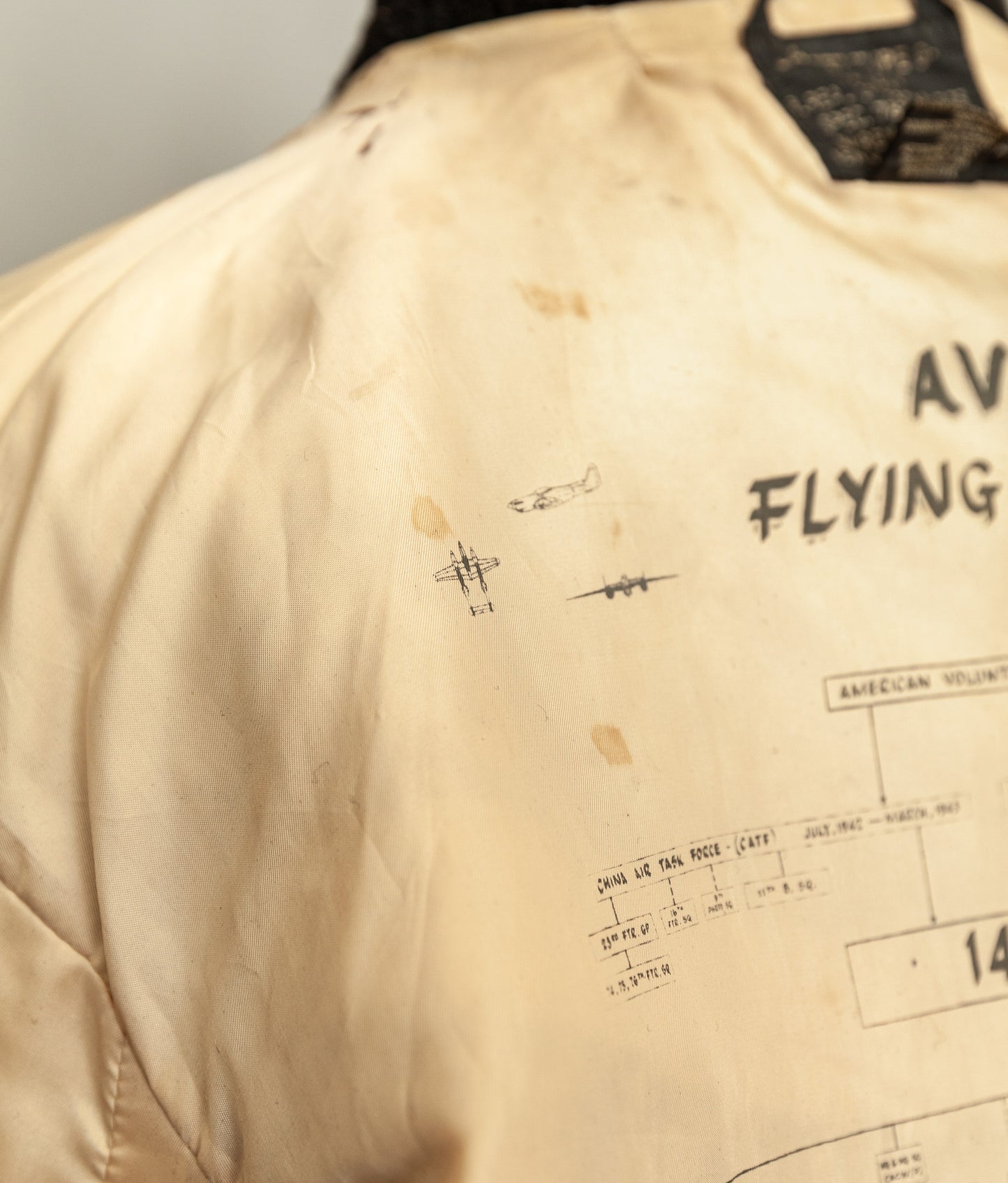 Vintage 1987 Avirex G-1 “Flying Tigers” Russian Model Leather Flight Jacket Large (44)