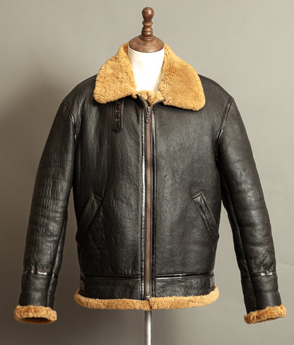 Vintage B-3 Sheepskin Bomber Flying Jacket USAAF - XL (46)
