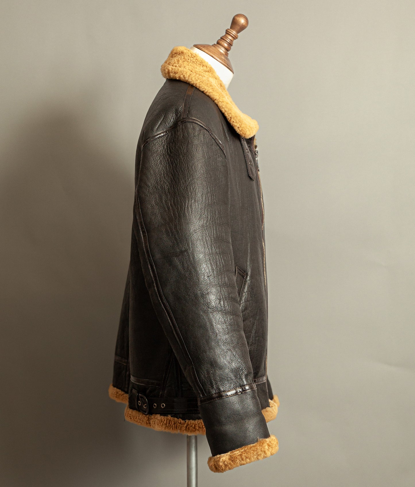 Vintage B-3 Sheepskin Bomber Flying Jacket USAAF - XL (46)