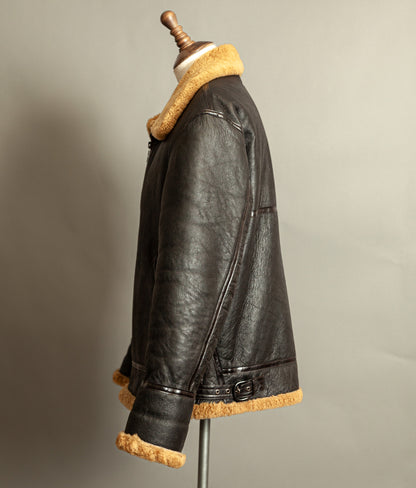 Vintage B-3 Sheepskin Bomber Flying Jacket USAAF - XL (46)