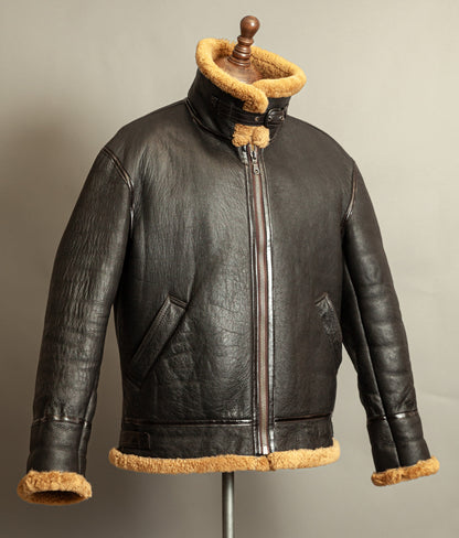 Vintage B-3 Sheepskin Bomber Flying Jacket USAAF - XL (46)