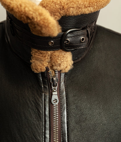 Vintage B-3 Sheepskin Bomber Flying Jacket USAAF - XL (46)