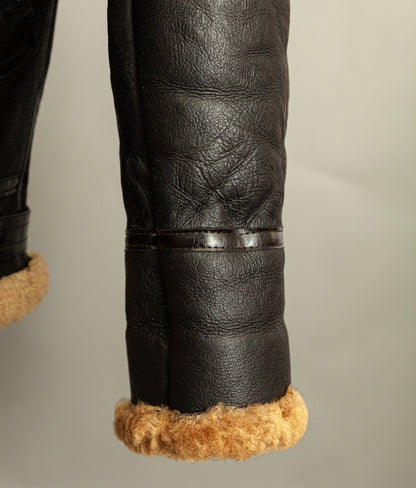 Vintage B-3 Sheepskin Bomber Flying Jacket USAAF - XL (46)