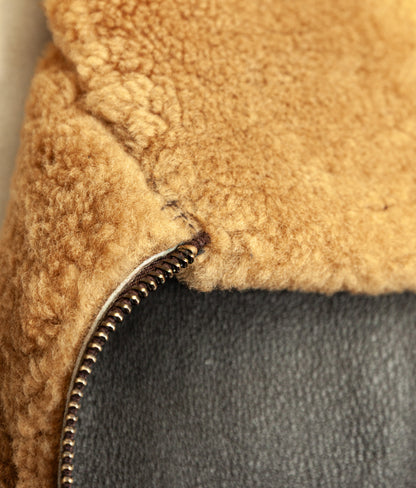 Vintage B-3 Sheepskin Bomber Flying Jacket USAAF - XL (46)