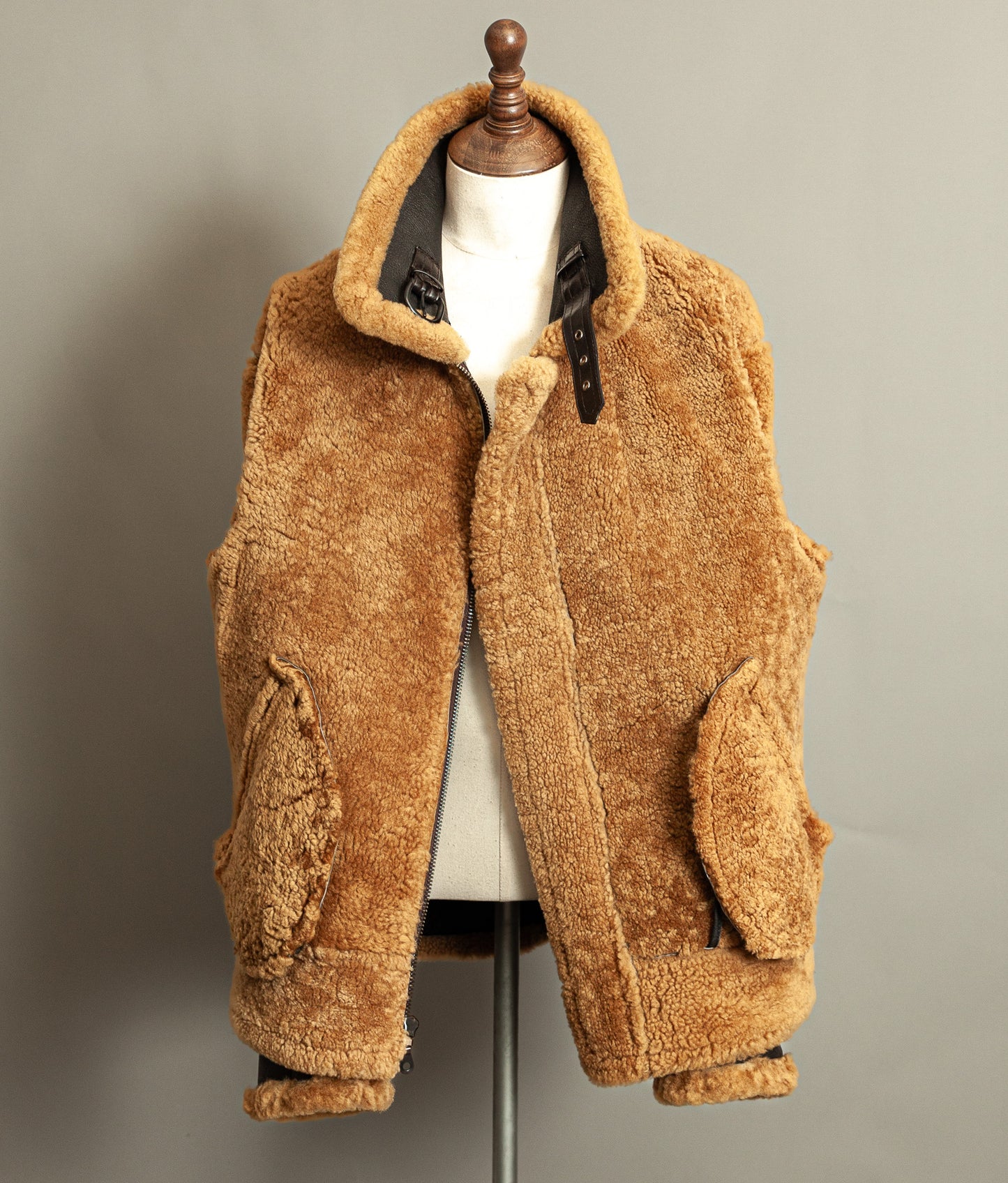 Vintage B-3 Sheepskin Bomber Flying Jacket USAAF - XL (46)