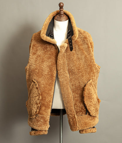 Vintage B-3 Sheepskin Bomber Flying Jacket USAAF - XL (46)