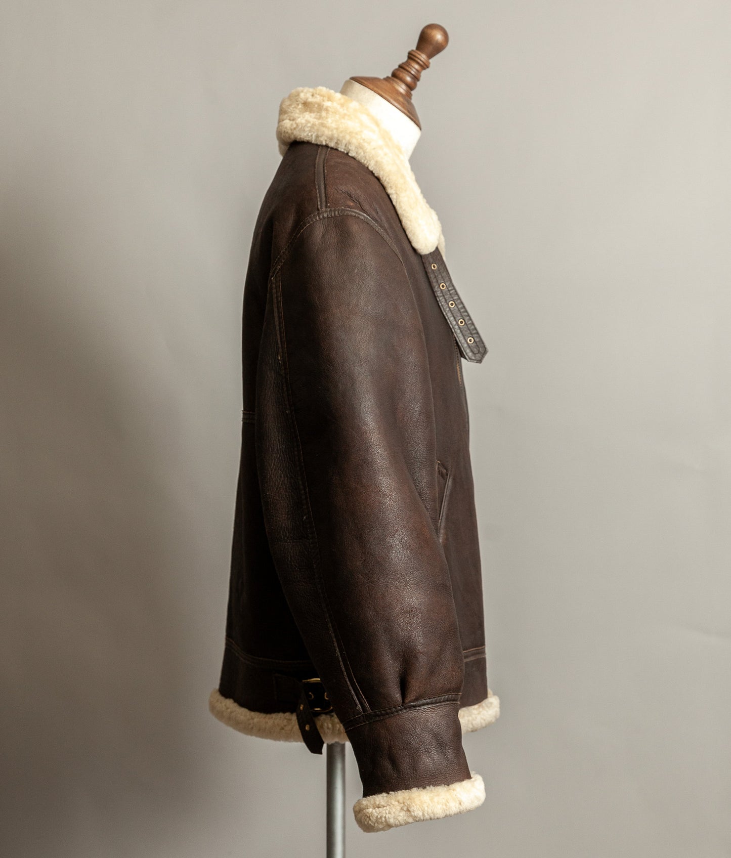 Vintage B3 Bomber Sheepskin Shearling Flying Jacket USAAF (44)