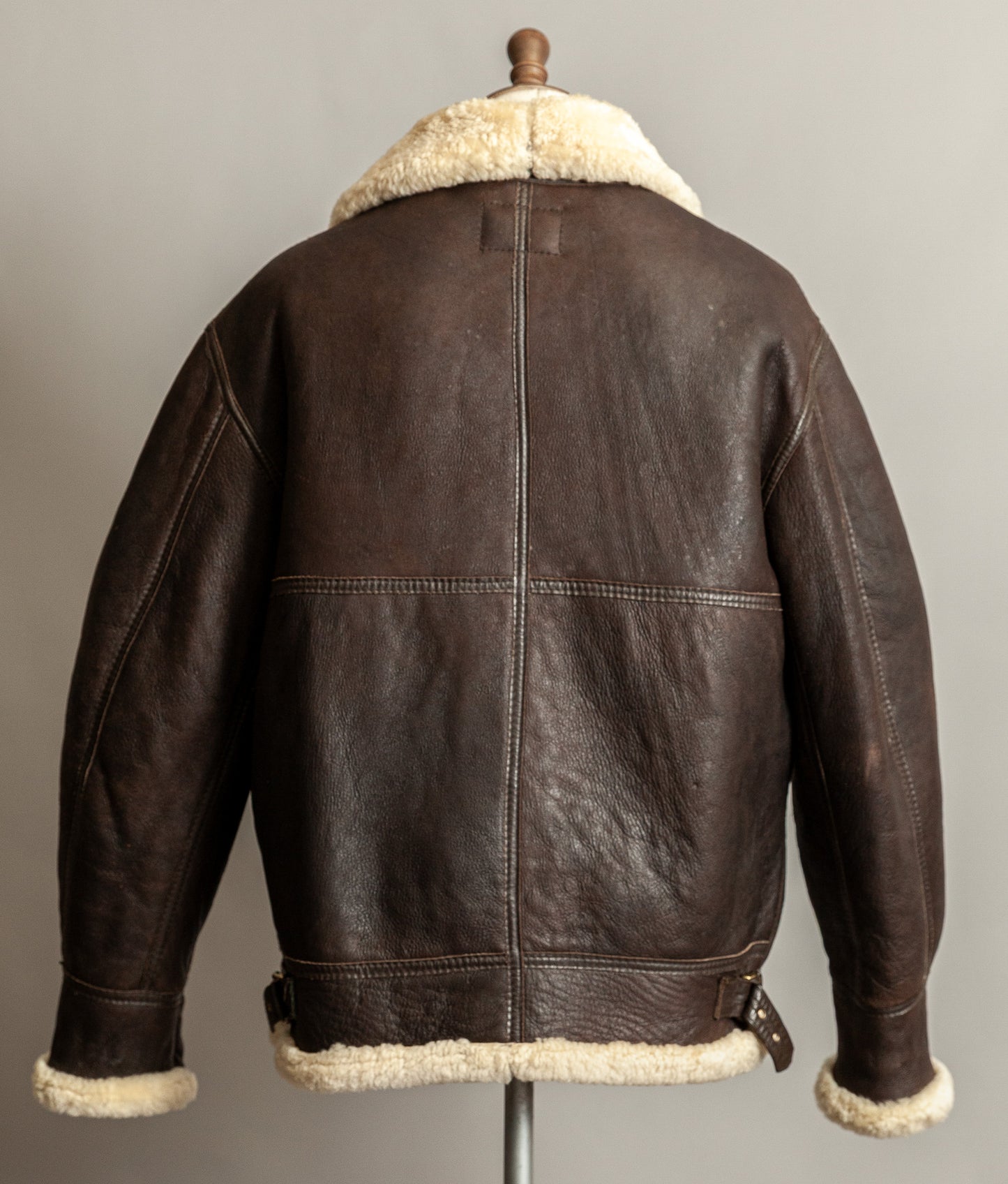 Vintage B3 Bomber Sheepskin Shearling Flying Jacket USAAF (44)