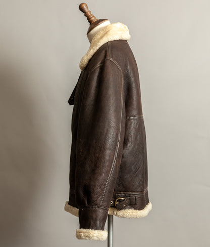 Vintage B3 Bomber Sheepskin Shearling Flying Jacket USAAF (44)