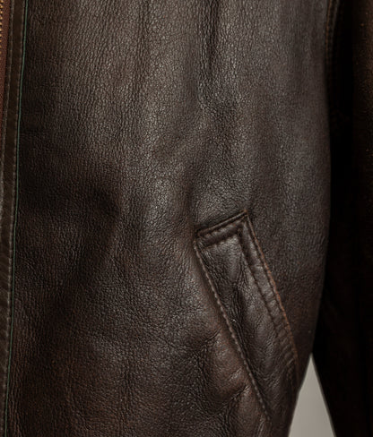 Vintage B3 Bomber Sheepskin Shearling Flying Jacket USAAF (44)