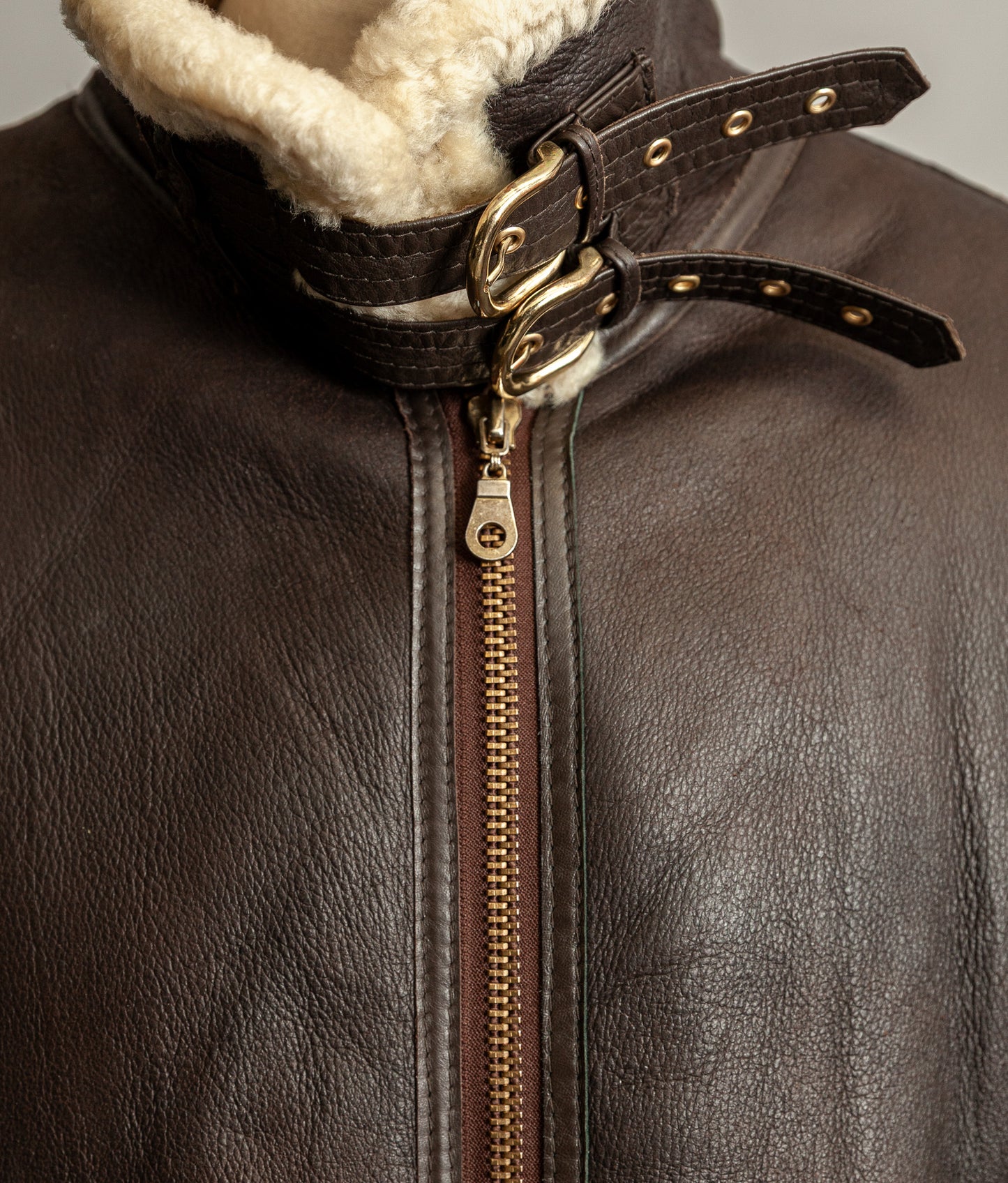 Vintage B3 Bomber Sheepskin Shearling Flying Jacket USAAF (44)