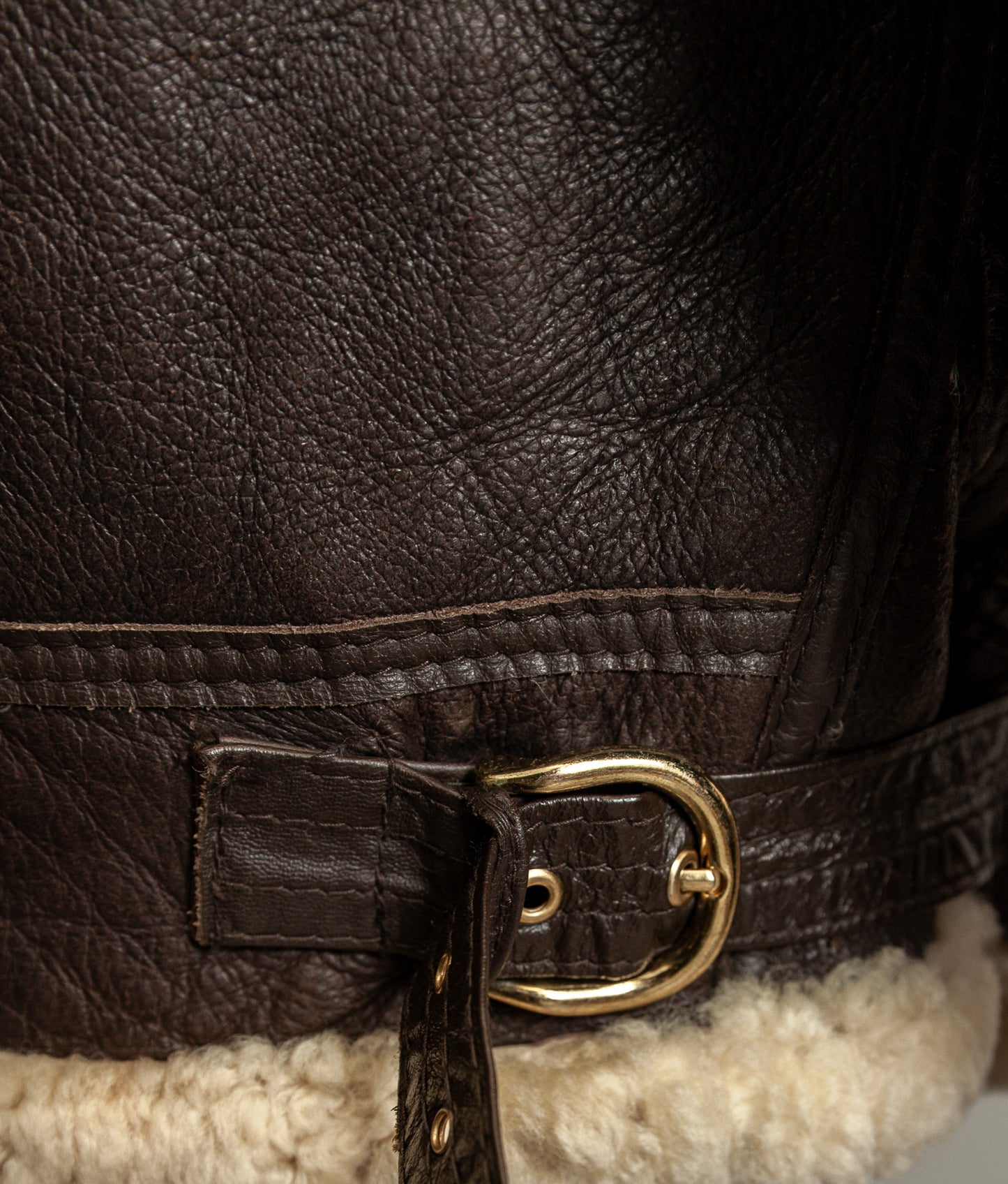 Vintage B3 Bomber Sheepskin Shearling Flying Jacket USAAF (44)