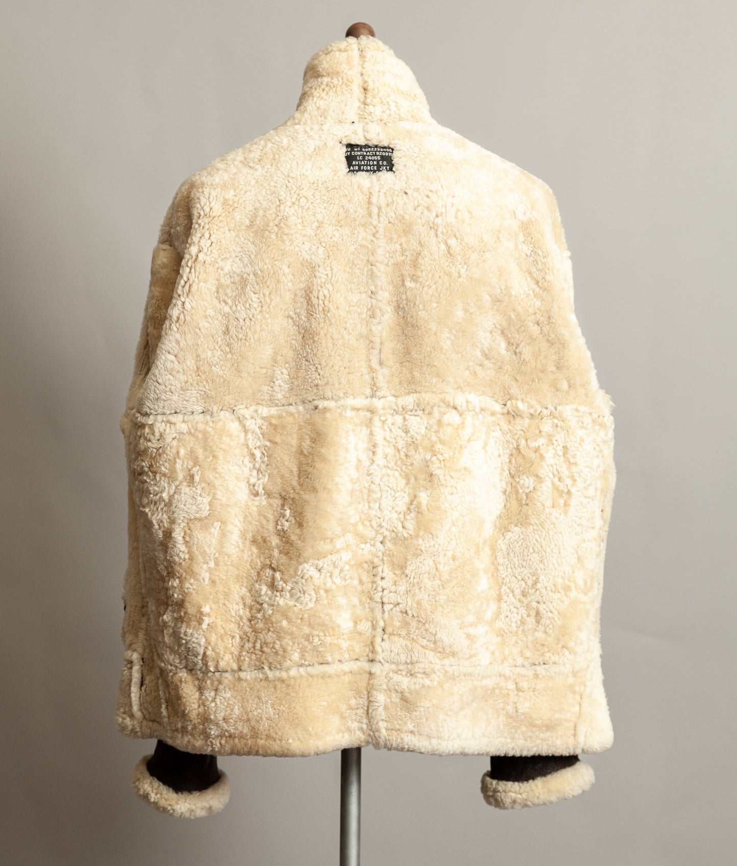 Vintage B3 Bomber Sheepskin Shearling Flying Jacket USAAF (44)