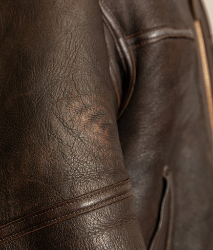 Vintage RAF Irvin Sheepskin Shearling Flying Jacket Blackbird Leather England (44)