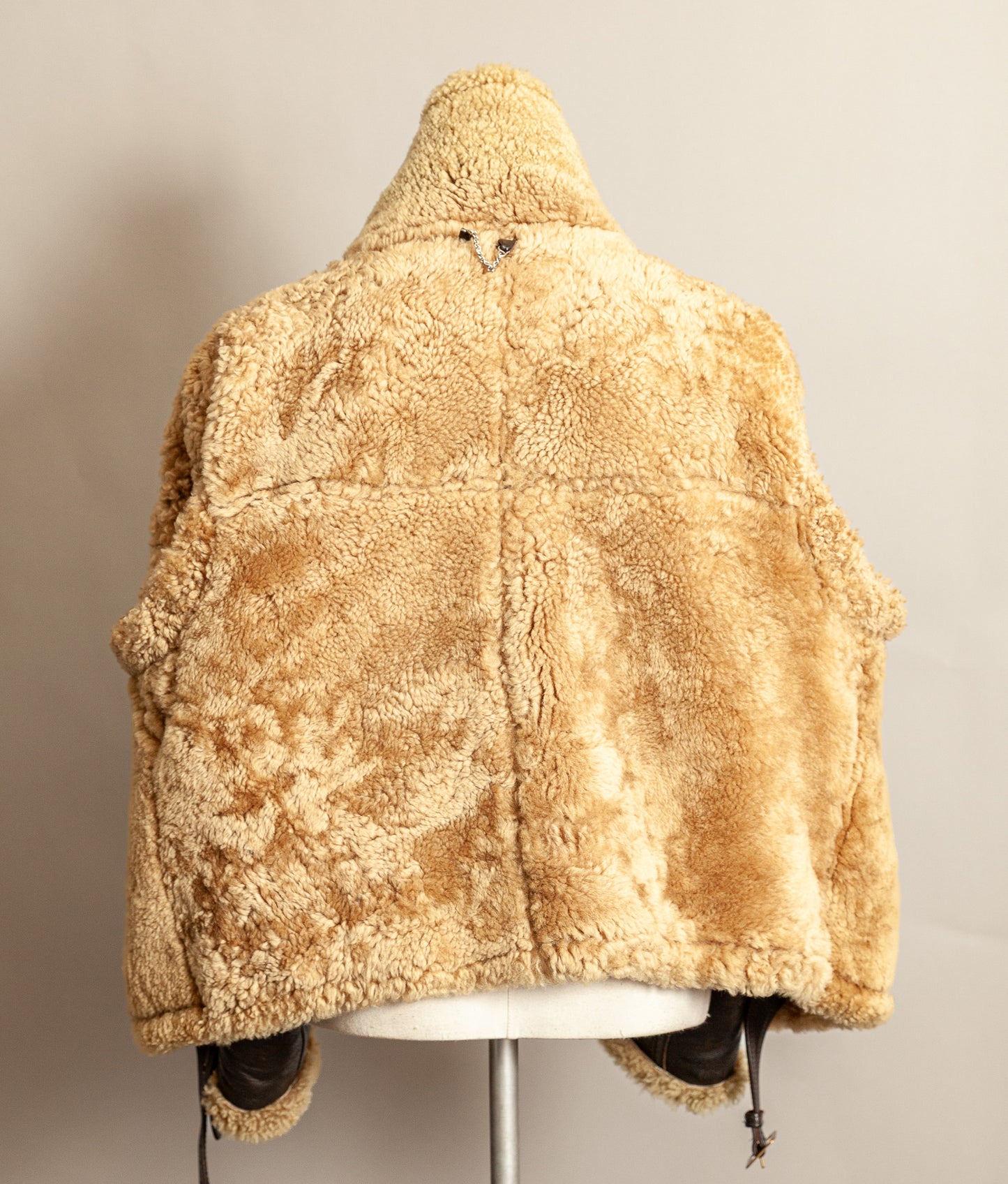 Vintage RAF Irvin Sheepskin Shearling Flying Jacket Blackbird Leather England (44)