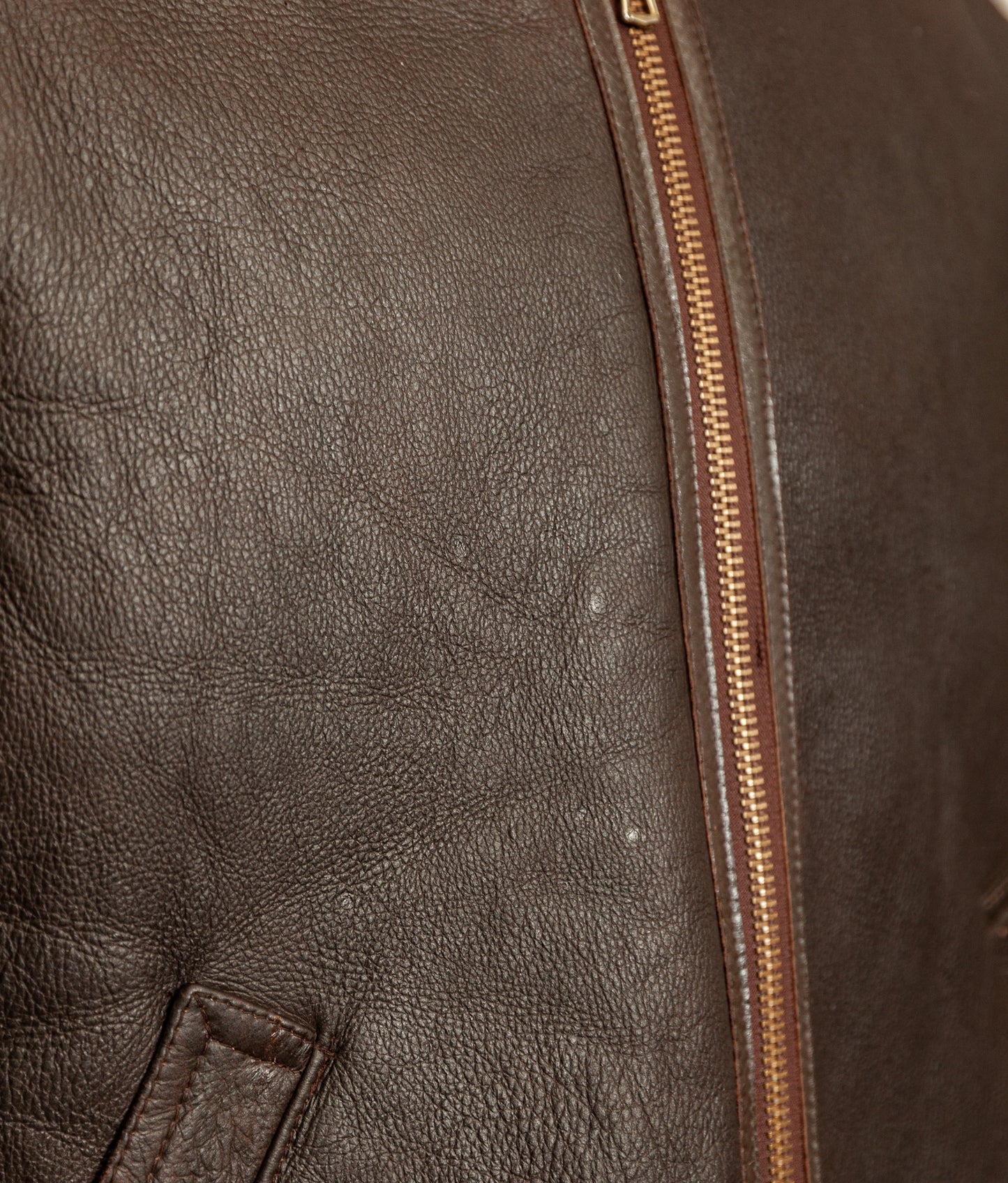 Vintage 1980s USAAF B-3 Sheepskin Shearling Flight Jacket XL (46)