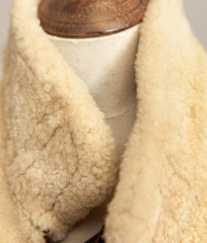 Vintage 1980s USAAF B-3 Sheepskin Shearling Flight Jacket XL (46)