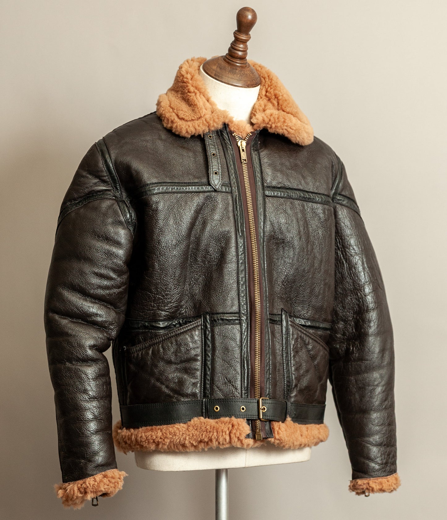 Vintage Cirrus RAF Irvin Groundcrew Sheepskin Flying Jacket Medium (42)