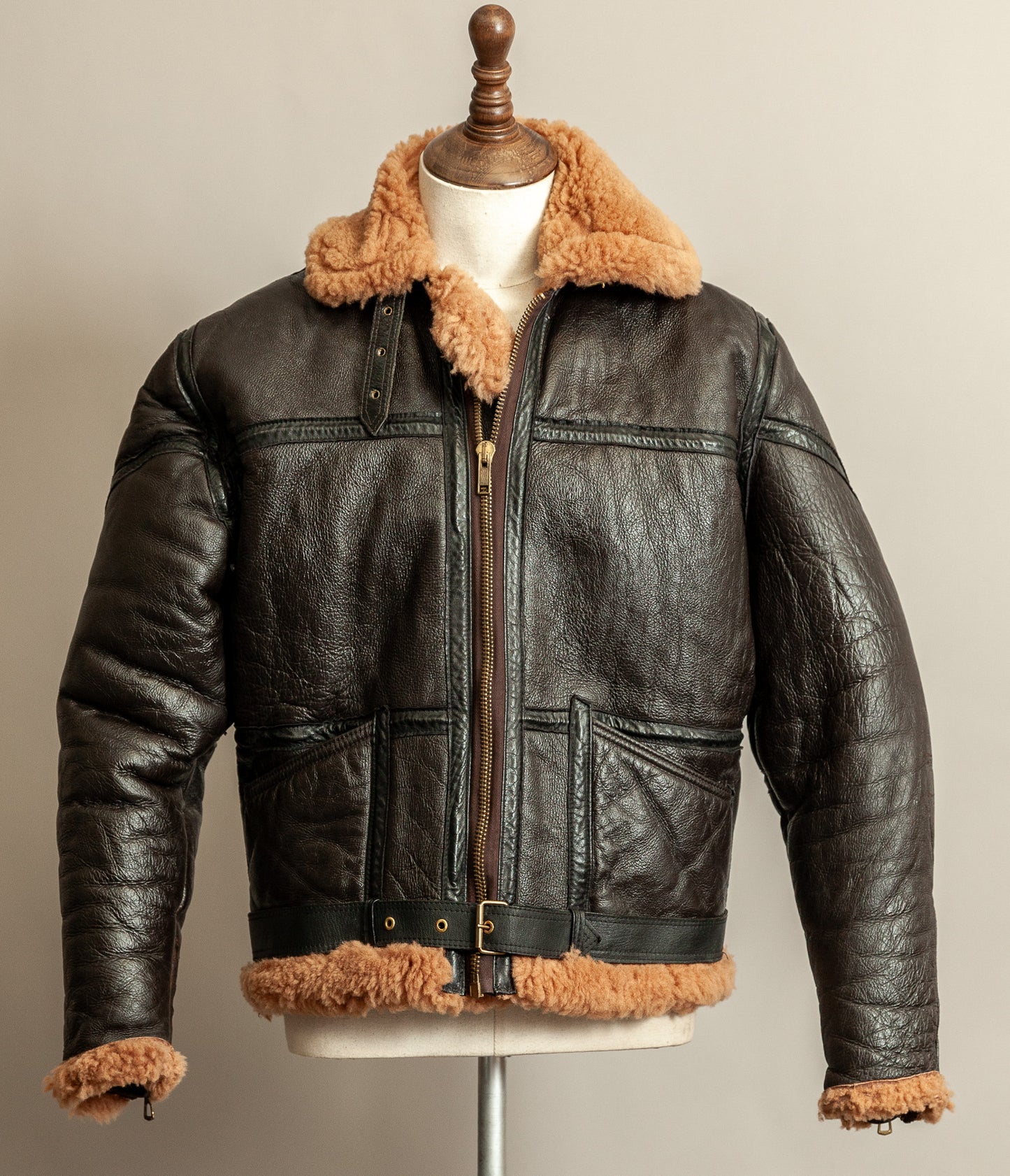 Vintage Cirrus RAF Irvin Groundcrew Sheepskin Flying Jacket Medium (42)