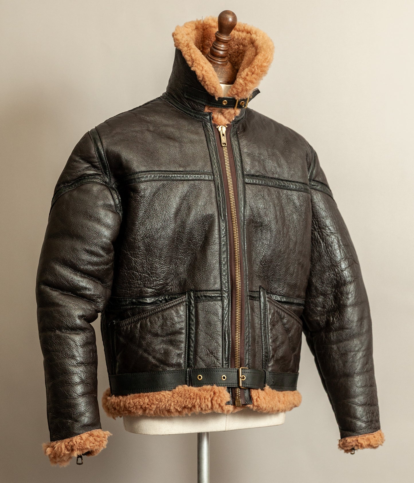 Vintage Cirrus RAF Irvin Groundcrew Sheepskin Flying Jacket Medium (42)