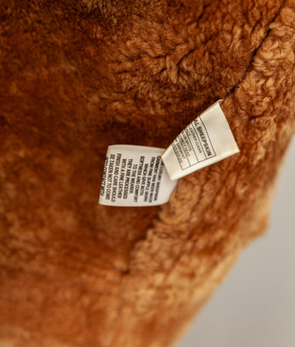 Vintage 1980s Sheepskin Shearling Flying Bomber Jacket XL (46)