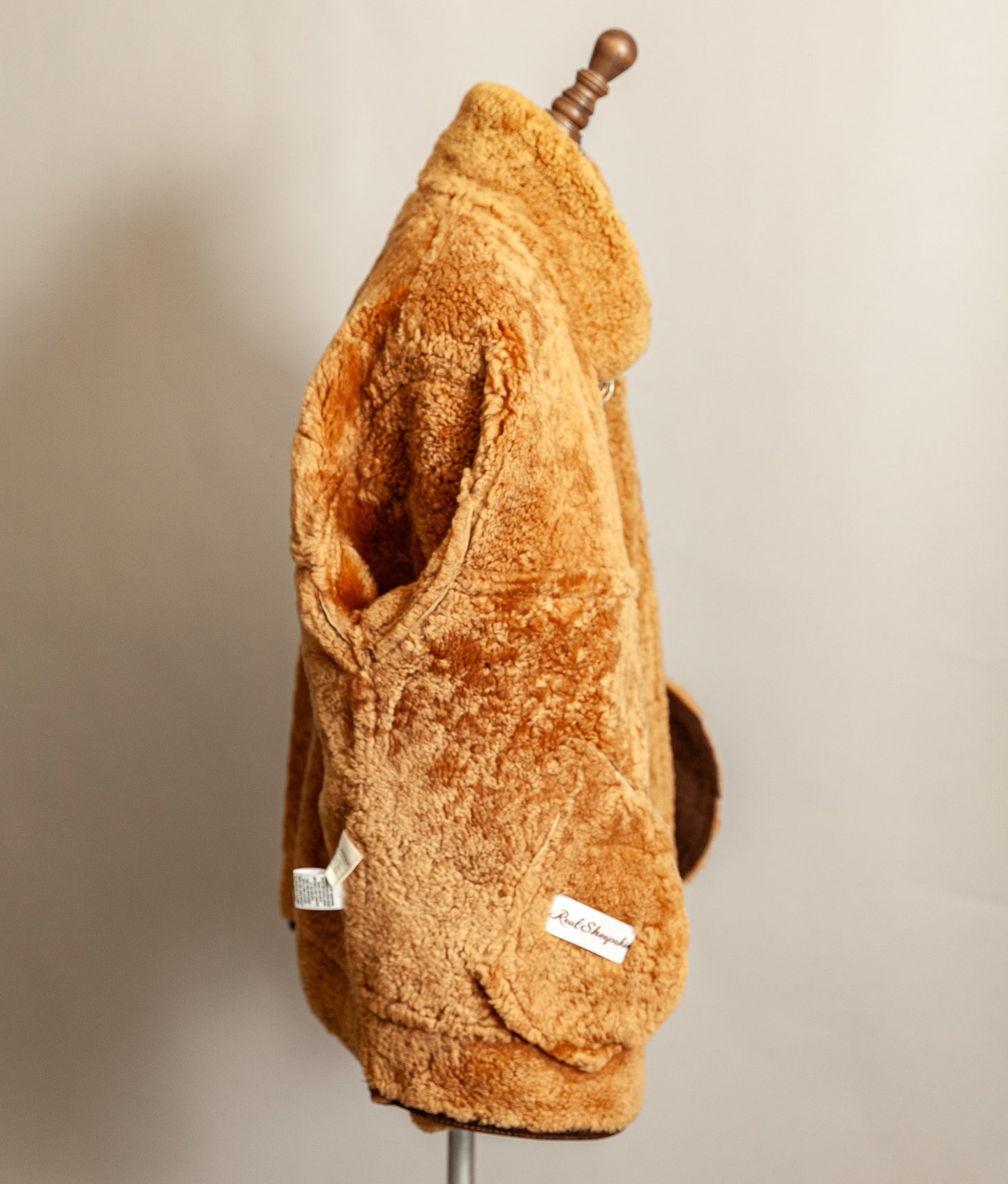 Vintage 1980s Sheepskin Shearling Flying Bomber Jacket XL (46)