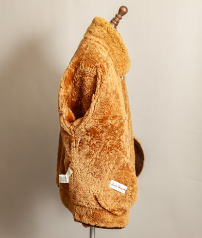 Vintage 1980s Sheepskin Shearling Flying Bomber Jacket XL (46)