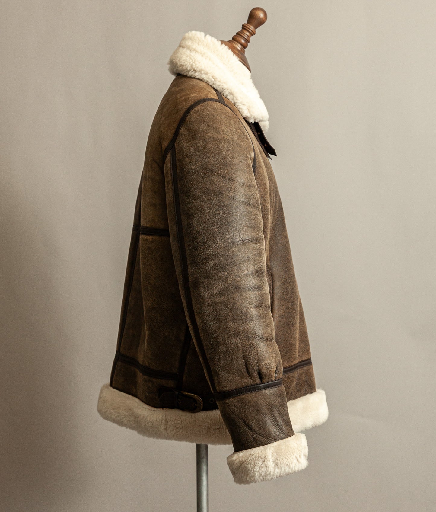 Vintage Schott B3 Sheepskin Bomber Flying Jacket Large (44)