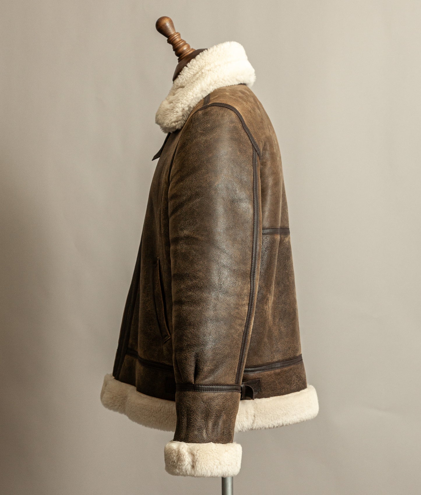 Vintage Schott B3 Sheepskin Bomber Flying Jacket Large (44)