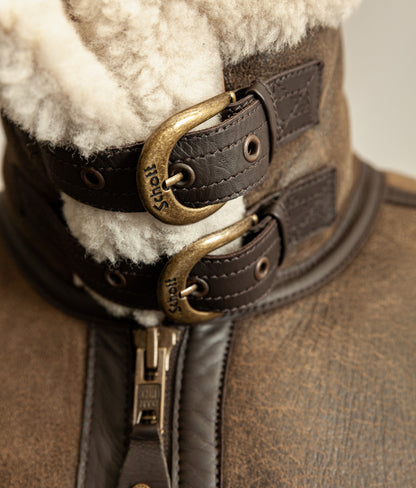 Vintage Schott B3 Sheepskin Bomber Flying Jacket Large (44)